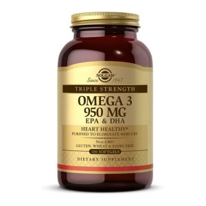 امگا 3 سولگار 950 میلی گرم 100 عدد Solgar Triple Strength Omega-3