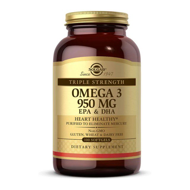 امگا 3 سولگار 950 میلی گرم 100 عدد Solgar Triple Strength Omega-3
