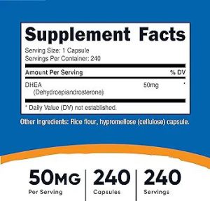  مکمل دی اچ ای ای نوتری کاست (Nutricost DHEA 50mg)
