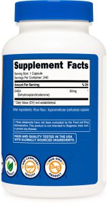  مکمل دی اچ ای ای نوتری کاست (Nutricost DHEA 50mg)