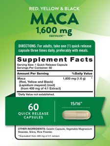 عصاره ریشه ماکا نیچرز تریث Nature’s Truth Maca Root 1600mg