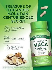 عصاره ریشه ماکا نیچرز تریث Nature’s Truth Maca Root 1600mg