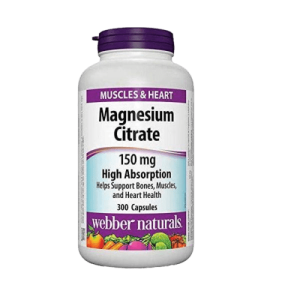 مکمل منیزیم سیترات وبر نچرالز Webber Naturals Magnesium Citrates