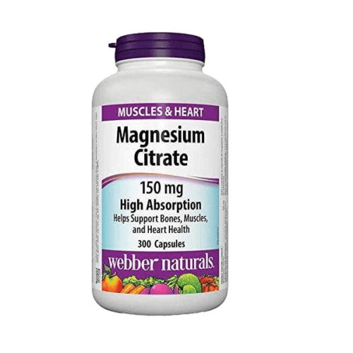 مکمل منیزیم سیترات وبر نچرالز Webber Naturals Magnesium Citrates