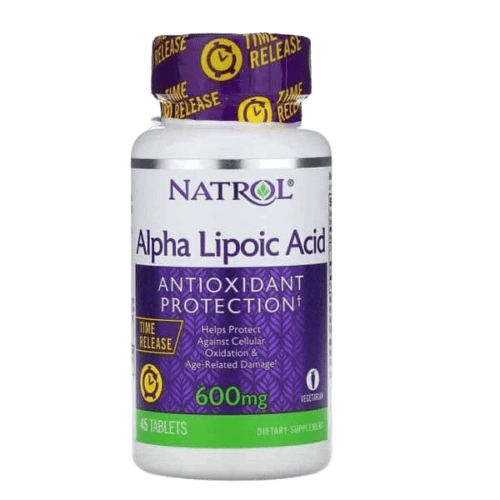 آلفا لیپوئیک اسید ناترولAlpha Lipoic Acid (ALA) Capsules - 600mg 