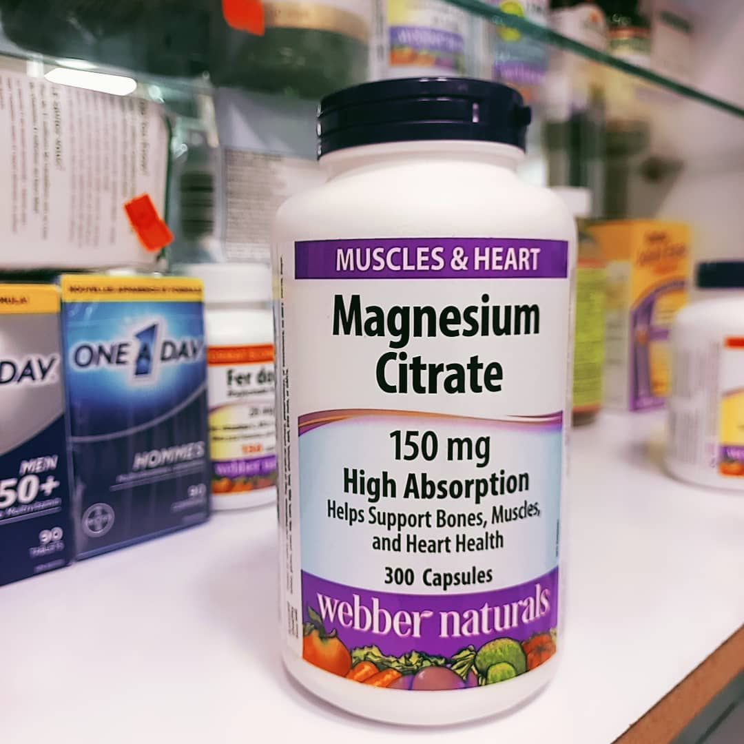 خرید مکمل منیزیم سیترات وبر نچرالز Webber Naturals Magnesium Citrates