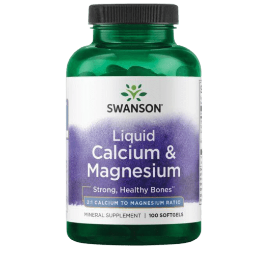 لیکوید کلسیم و منیزیم سوانسون Swanson Liquid Calcium & Magnesium
