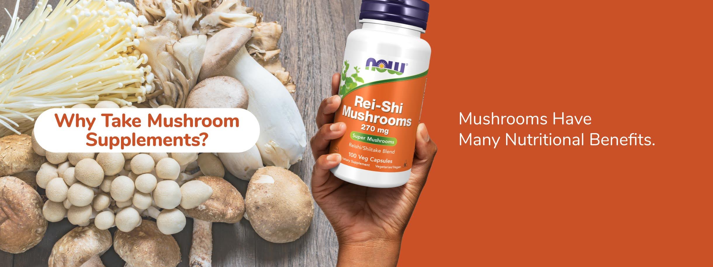 کپسول قارچ ریشی ناو NOW Rei-Shi Mushrooms