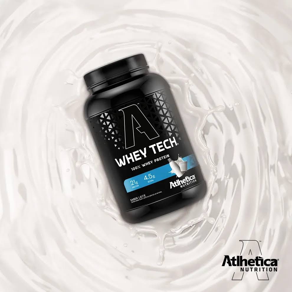 خرید پروتئین وی تک Whey Tech Leite اتلتیکا 900 گرم