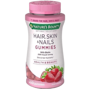 پاستیل تقویت مو، پوست و ناخن نیچرز بونتی Nature's Bounty® Hair, Skin & Nails Gummies