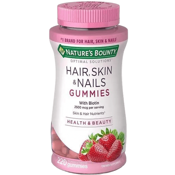 پاستیل تقویت مو، پوست و ناخن نیچرز بونتی Nature's Bounty® Hair, Skin & Nails Gummies