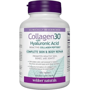 کلاژن ۳۰ با هیالورونیک اسید وبر نچرالز Webber Naturals Collagen30® with Hyaluronic Acid