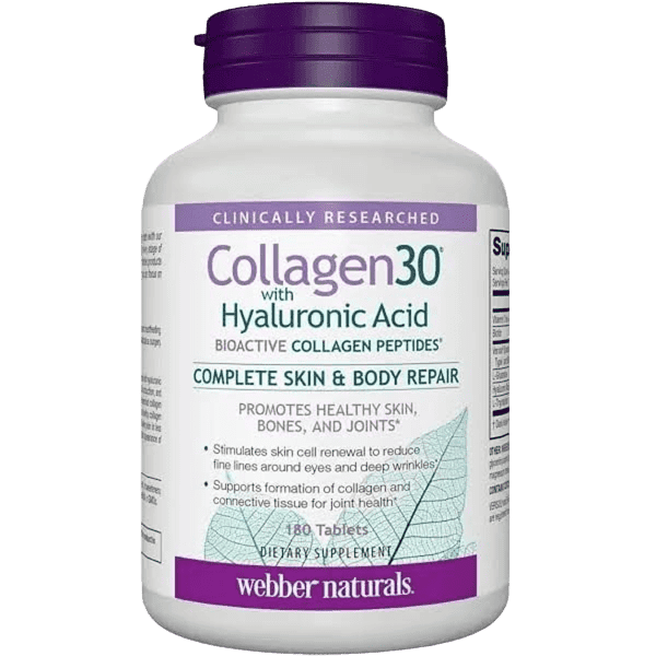 کلاژن ۳۰ با هیالورونیک اسید وبر نچرالز Webber Naturals Collagen30® with Hyaluronic Acid
