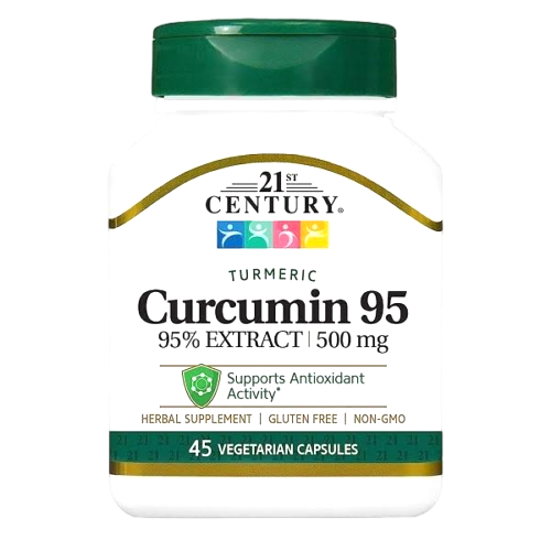 کپسول گیاهی کورکومین ۹۵ سنتری ۵۰۰ میلی گرم(۴۵ عدد) | 21st Century Curcumin 95